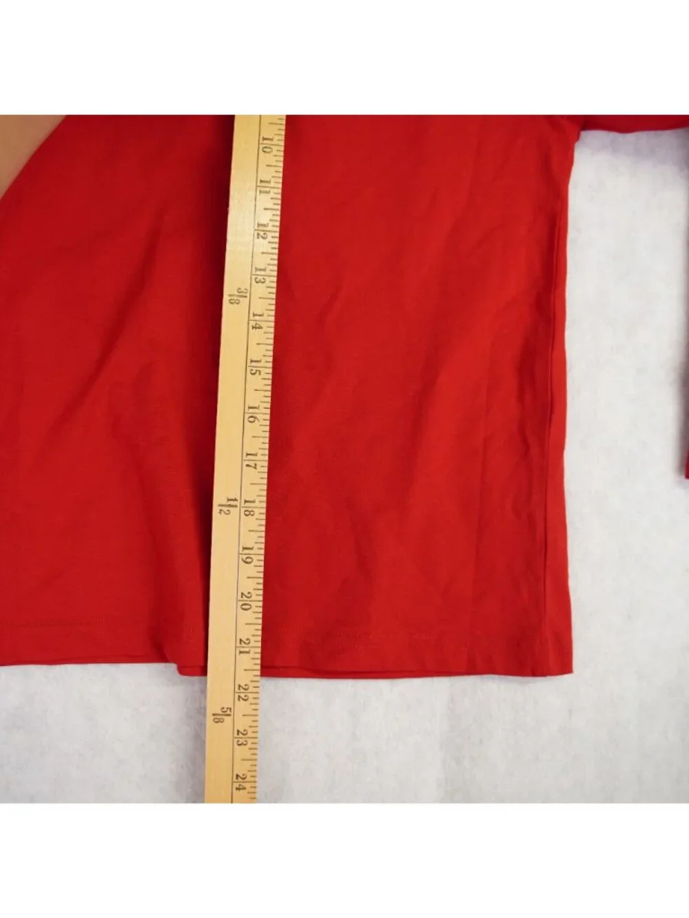 Polo Ralph Lauren Boys Red Long-Sleeve T-Shirt Plaid Logo Size 8 Small Cotton